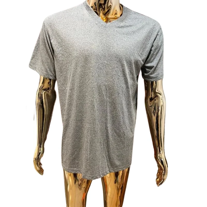 Men's Classic Gray V-Neck T-Shirt