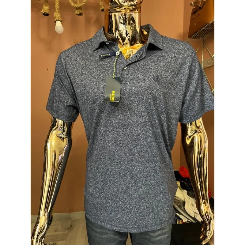 Men's Heather Navy Polo Shirt