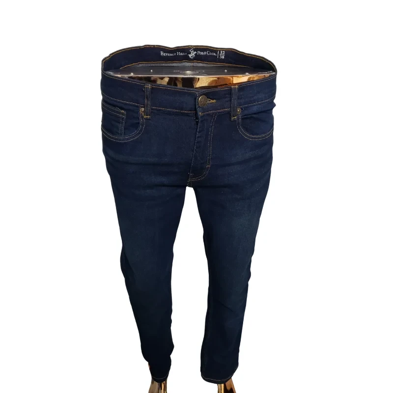 Men's Dark Blue Slim-Fit Jeans – Beverly Hills Polo Club
