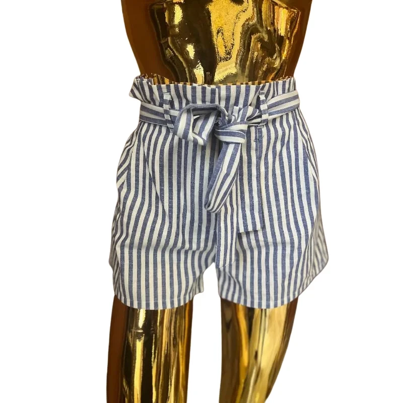 Summer Stripes & Paperbag Style Ladies Shorts