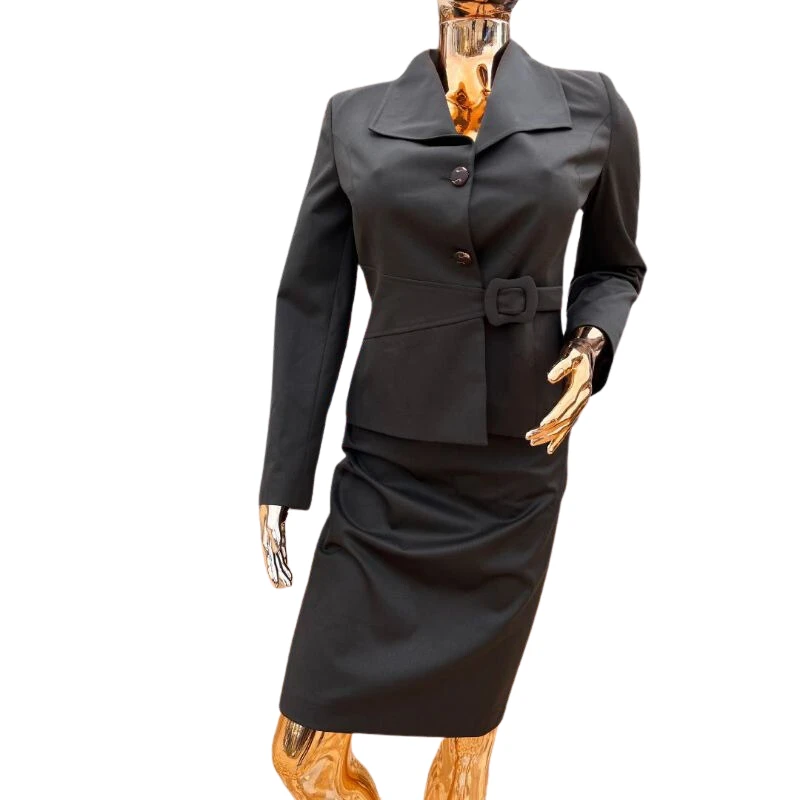 Women's Black Skirt Suit