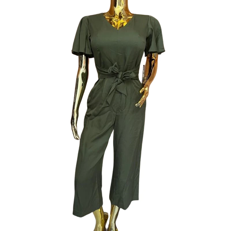 Olive Tie-Waist Jumpsuit - Calvin Klien
